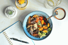 Rainbow Mason Jar Salmon Salad
