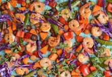 Thai Chile Shrimp Sheet Pan Dinner