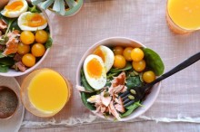 Spring Smoked Salmon Cobb Salad