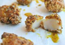 Walnut Encrusted Sea Scallops