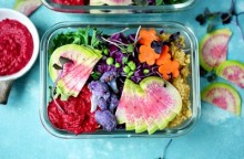 Vegetarian Rainbow Meal Prep Bowls