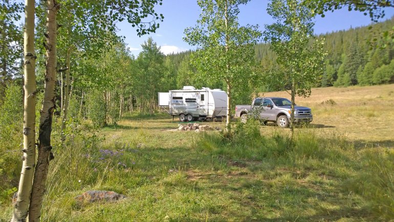 glamping in the camper