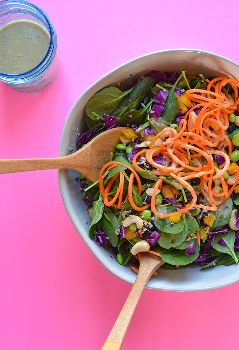 rainbow cashew salad with so delicious and target