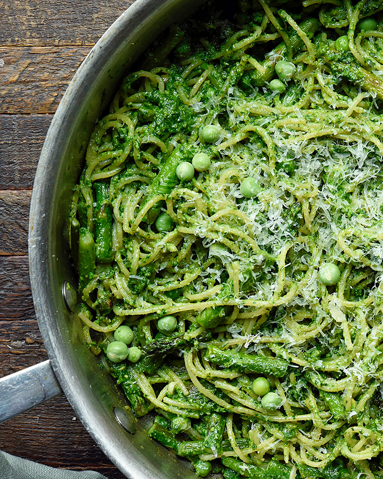 spring pesto pasta