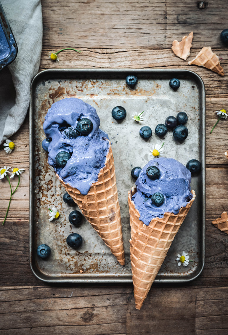 Blueberry ice discount cream maker recipe