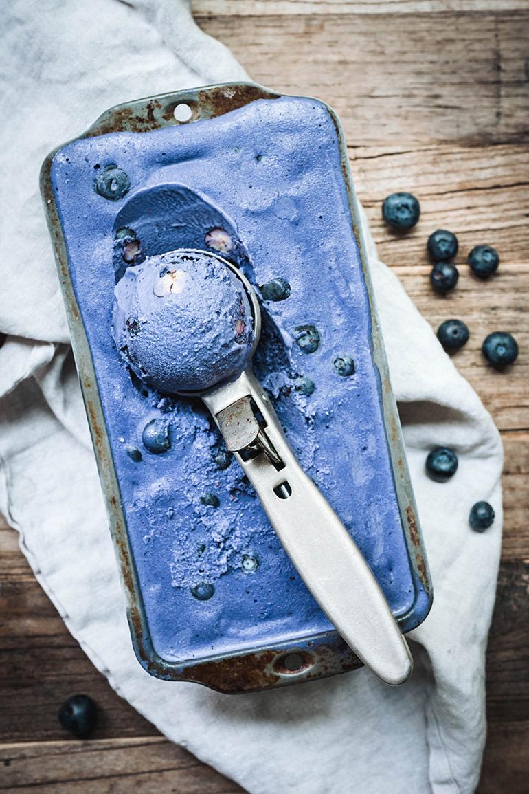 blue vegan ice cream