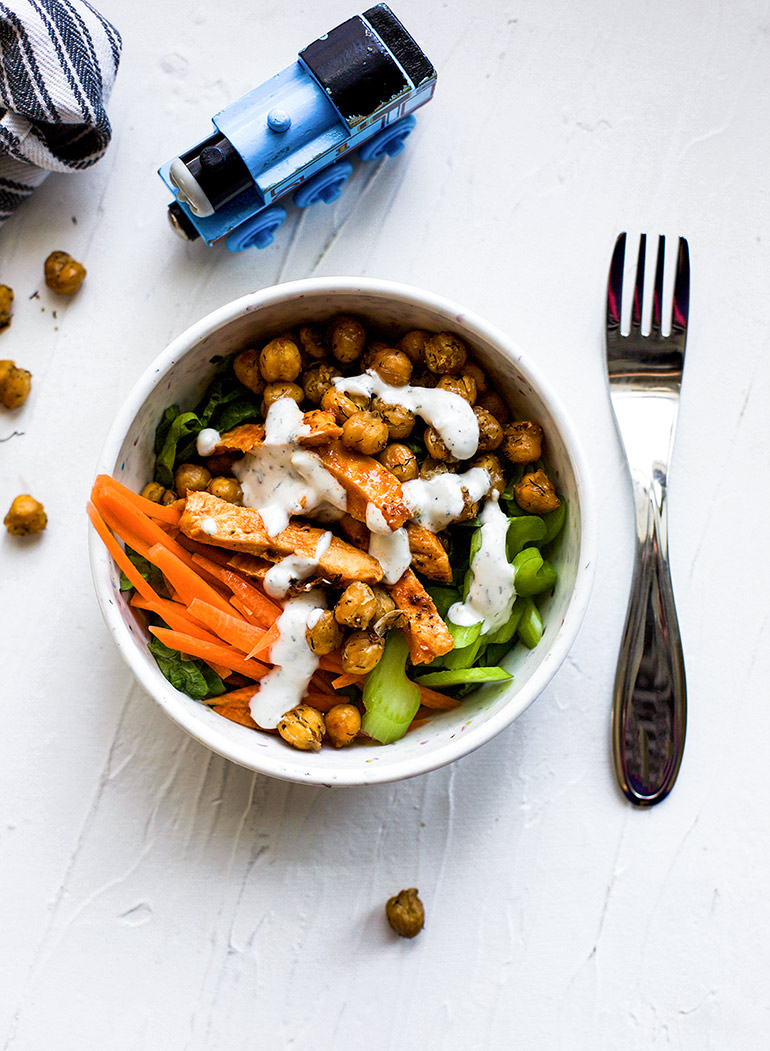 buffalo chicken salad bowl for kids