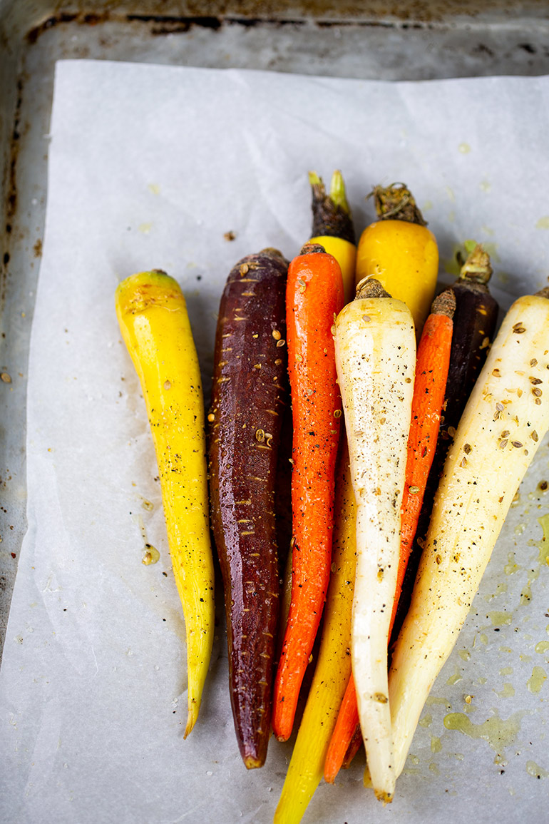 roasted rainbow carrots