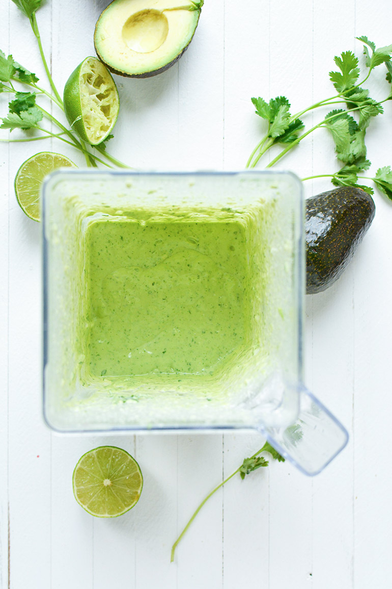 creamy avocado crema