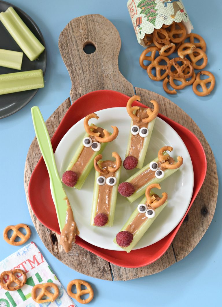 peanut butter celery reindeer