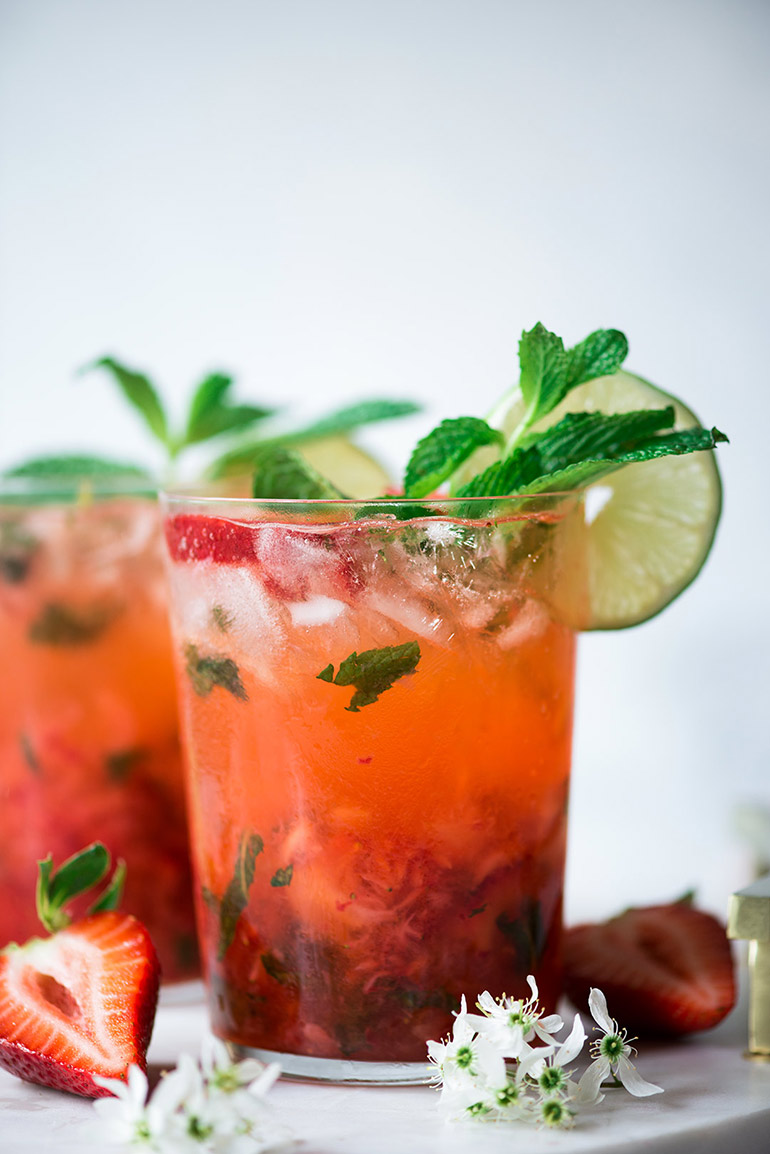 strawberry mojitos