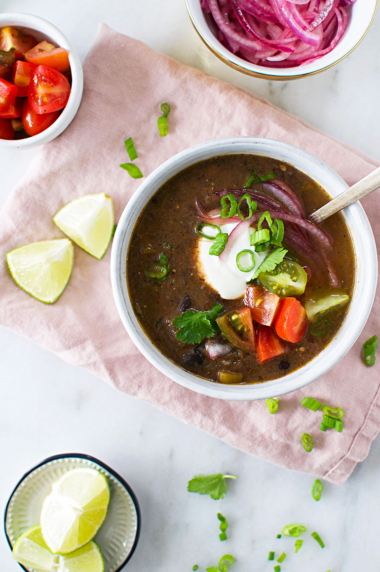 easy weeknight black bean soup