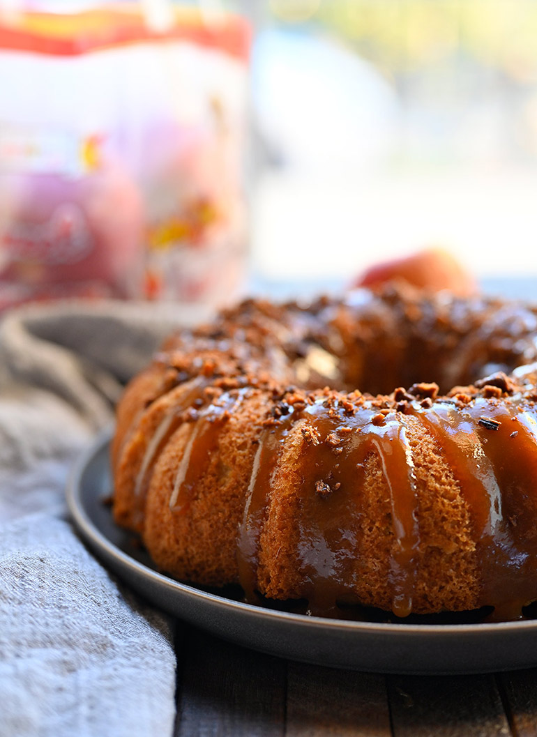 autumn glory apple caramel cake