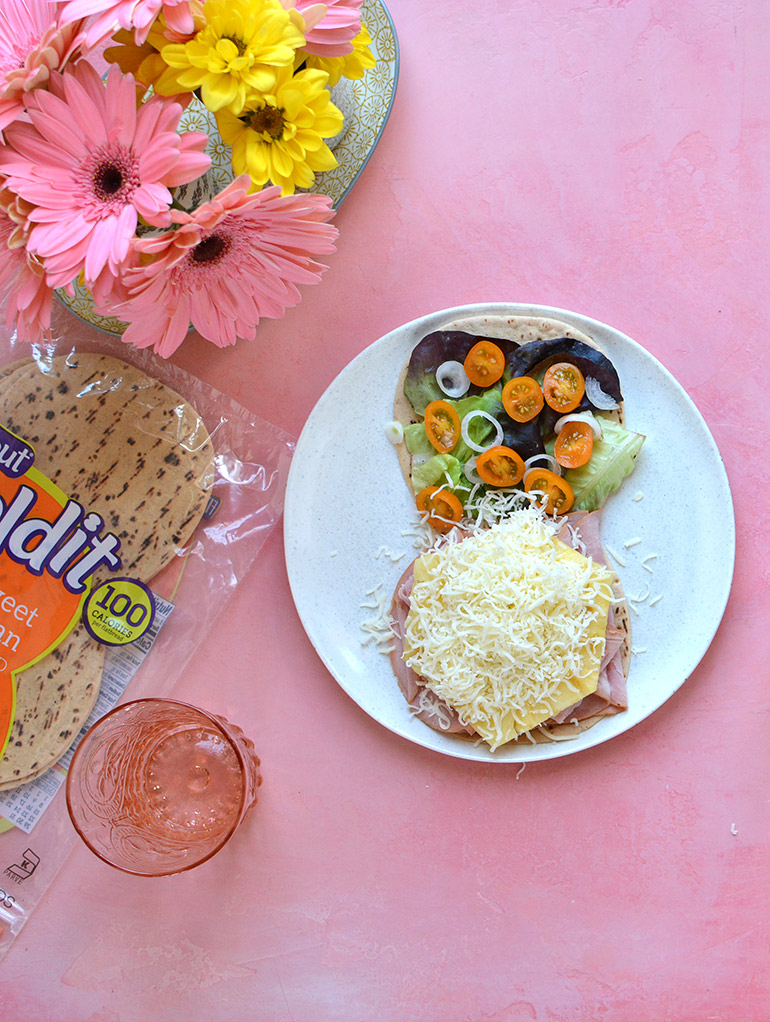 assembling hawaiian panini