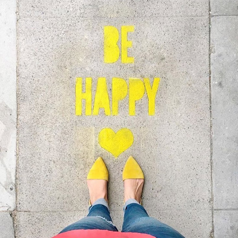 be happy image from instagram