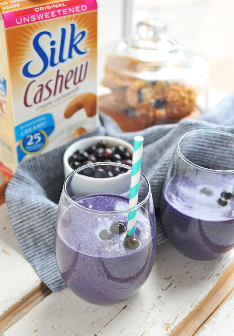 blueberry muffin smoothie silk cashewmilk