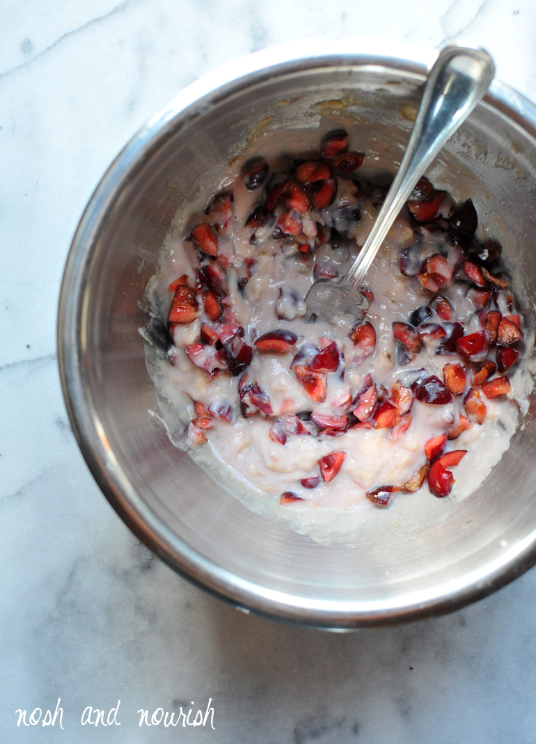 bowl of cherries and yogurt