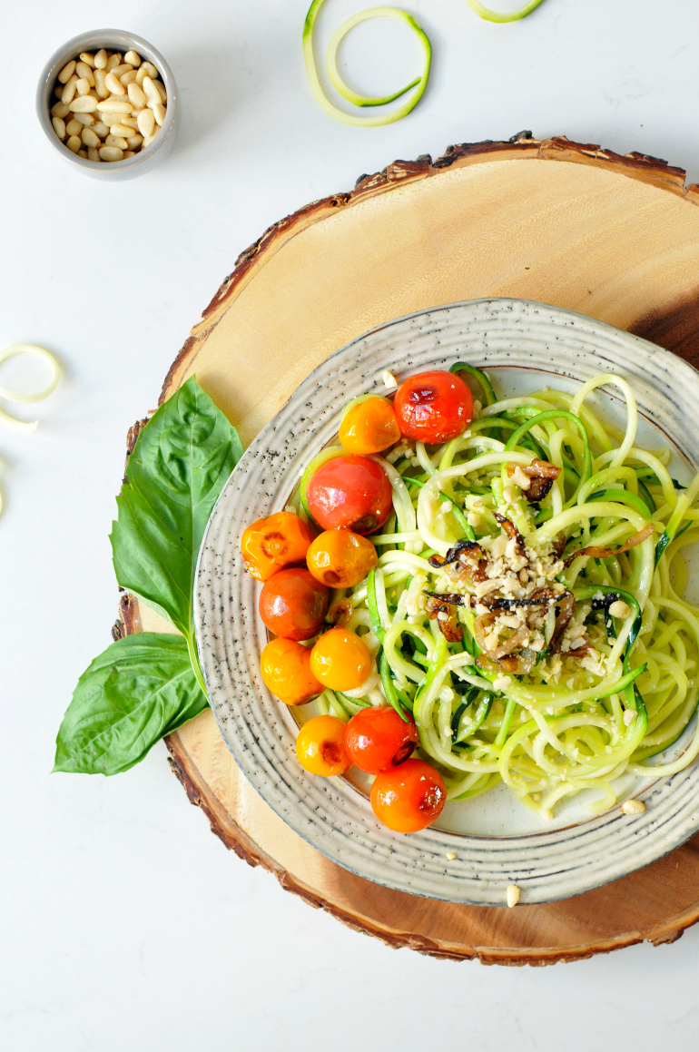 buttered zoodles with now foods