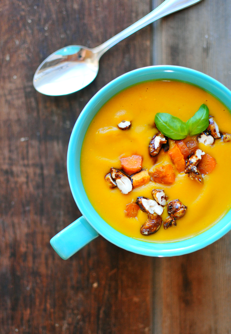 carrot ginger cashew soup from above