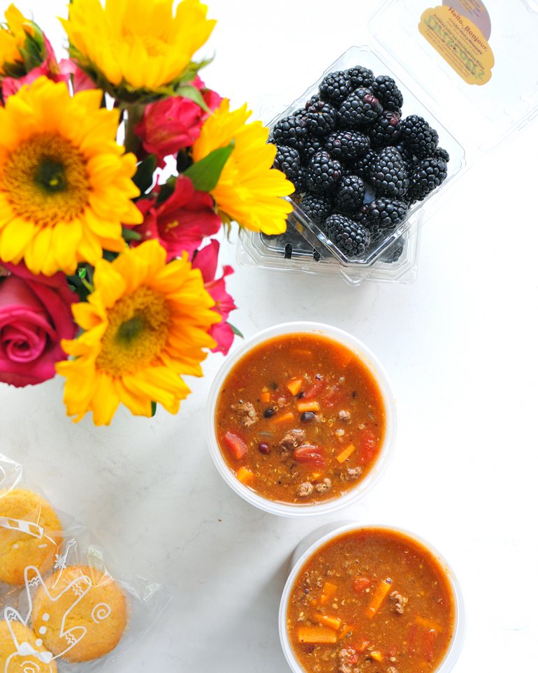 chili and cornbread meal train