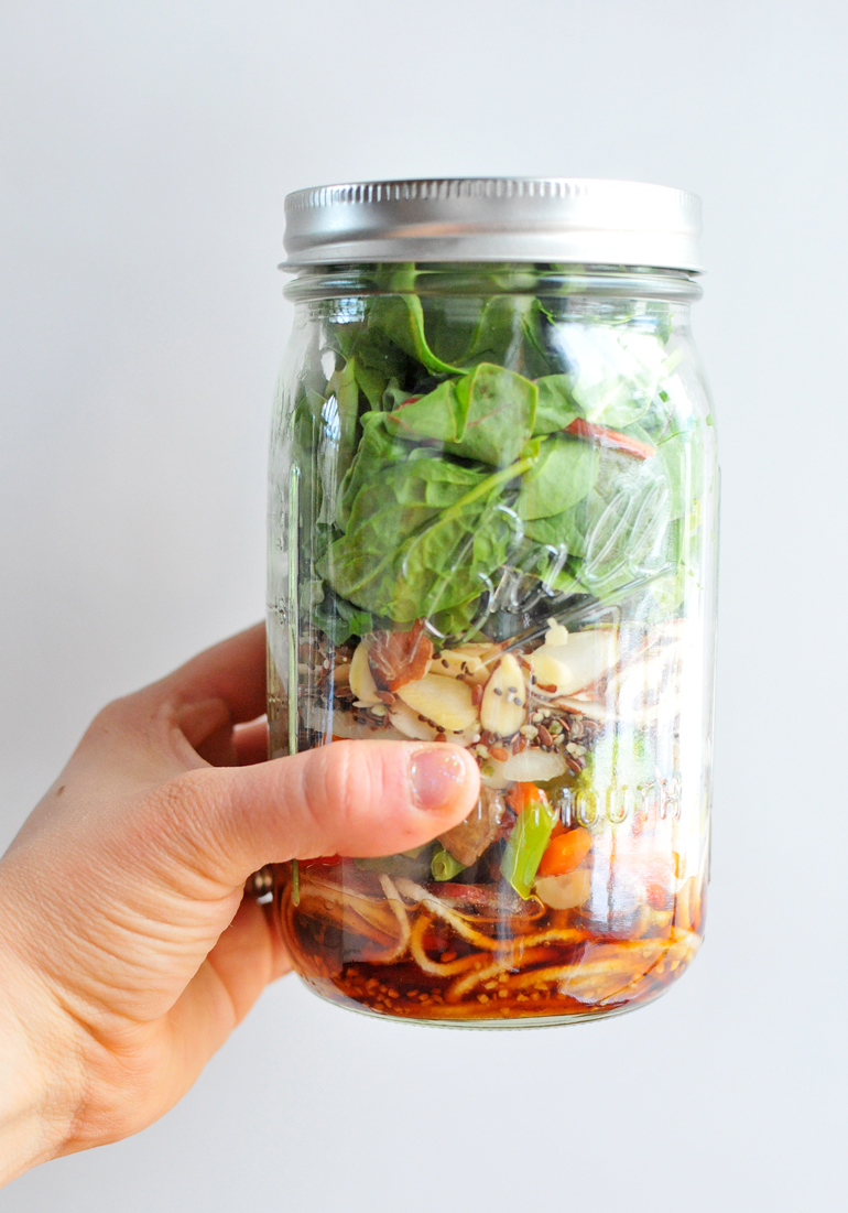 chinese mason jar salad