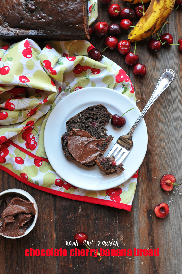 chocolate cherry banana bread