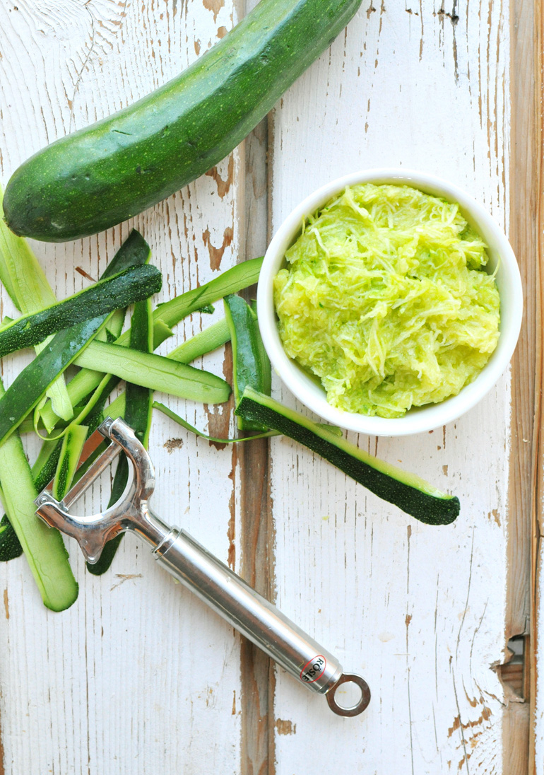 finely shredded zucchini for chocolate cupcakes