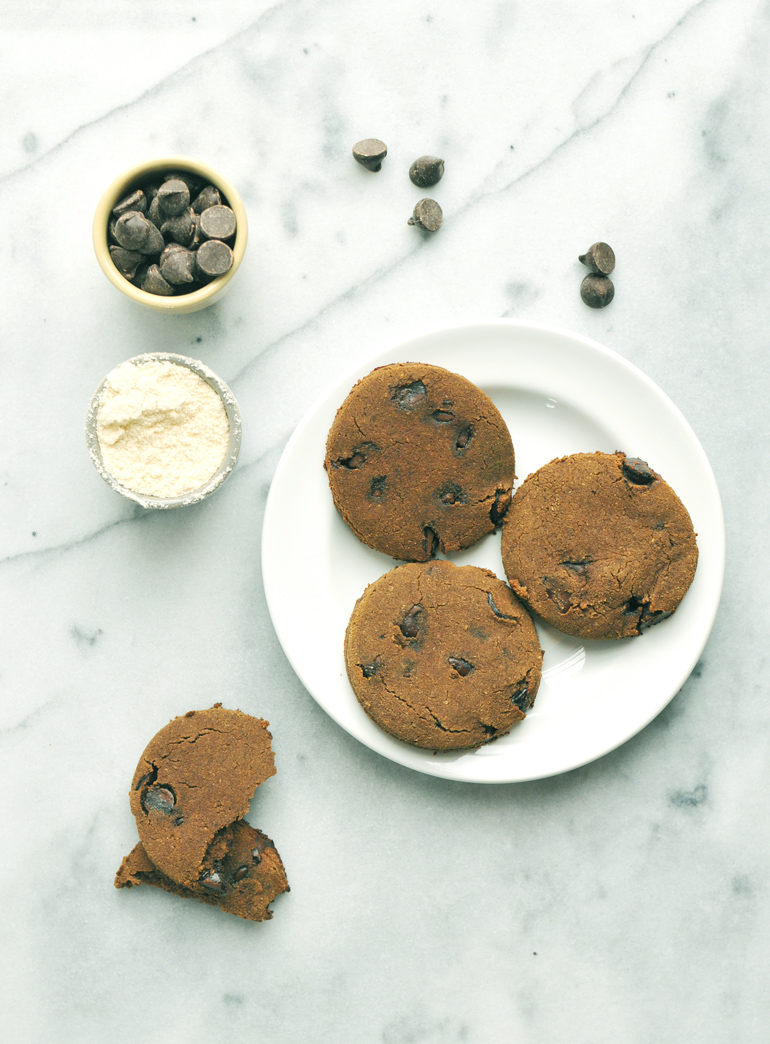 coconut cloud chocolate cookies above