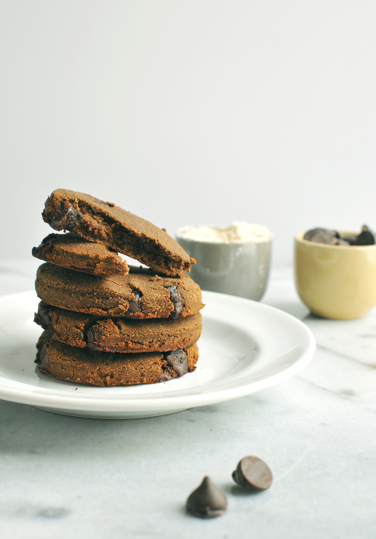 coconut cloud chocolate cookies stack