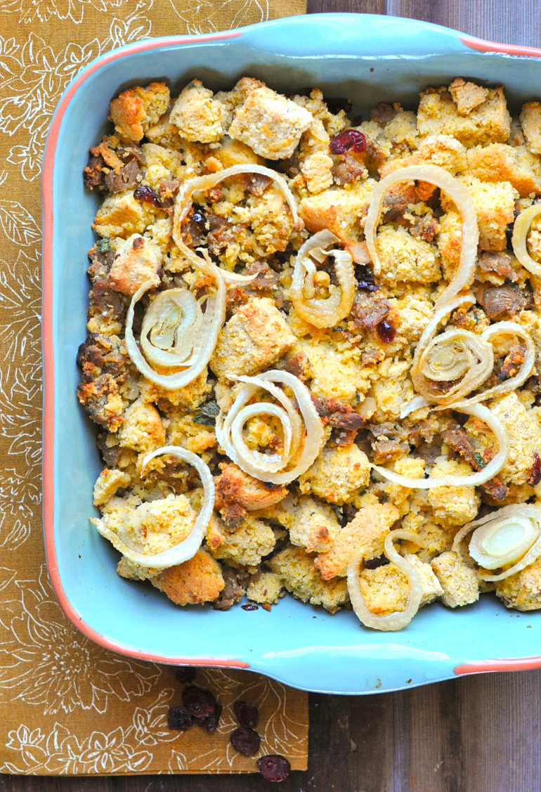 cornbread stuffing with cranberries