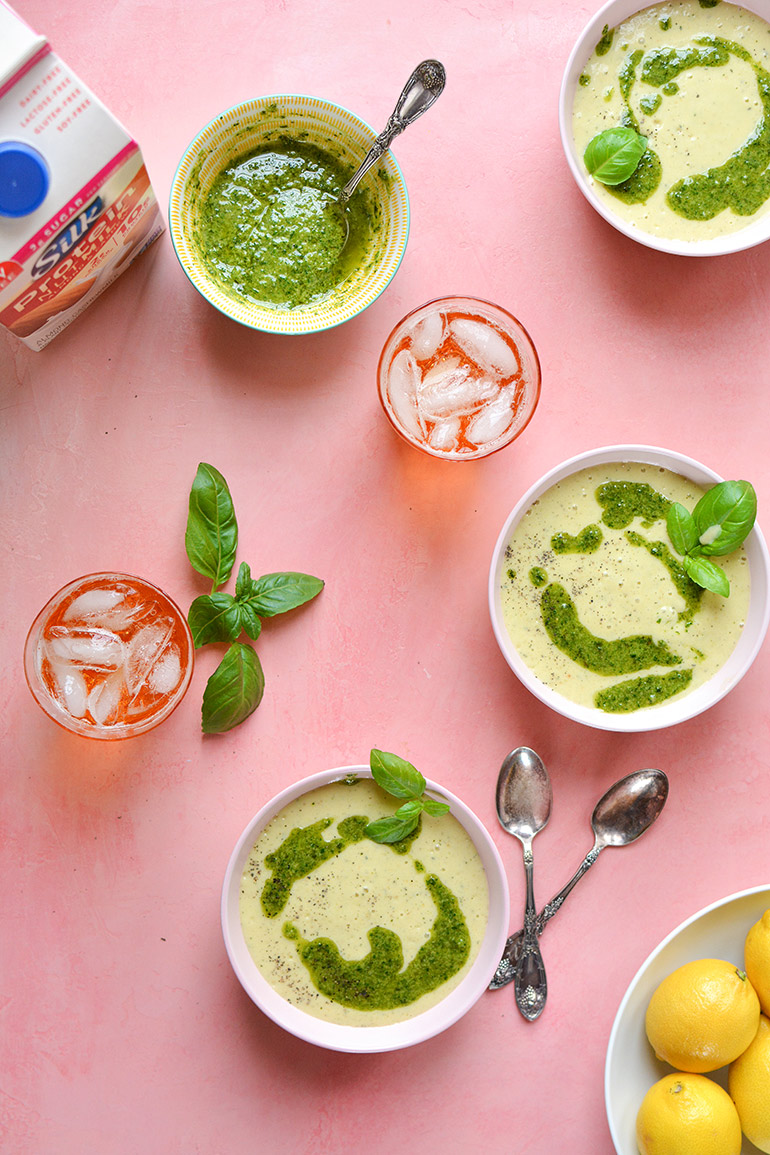 creamy lemon potato bisque with Silk