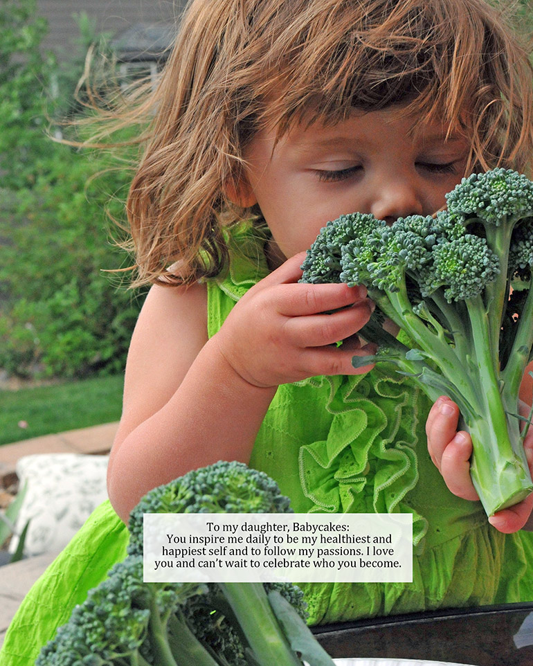 babycakes smelling broccoli