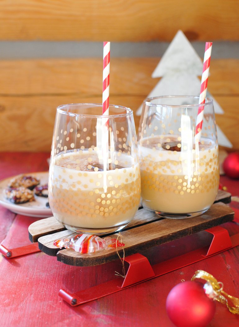 3 Ingredient Eggnog Smoothies | Nosh and Nourish