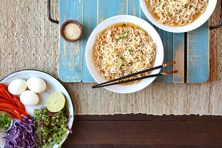 fancy ramen noodle bowl with vital proteins