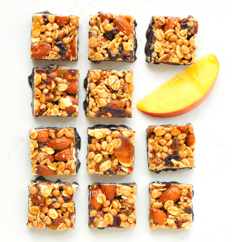 goodness knows peach squares