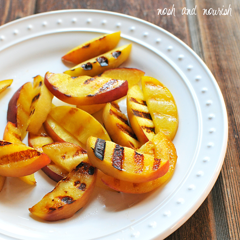 grilled peaches