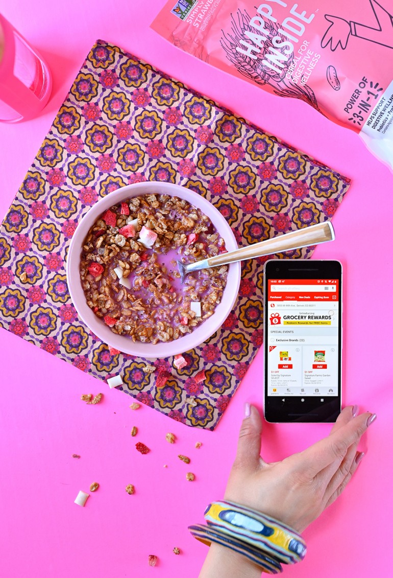 happy inside cereal with safeway app