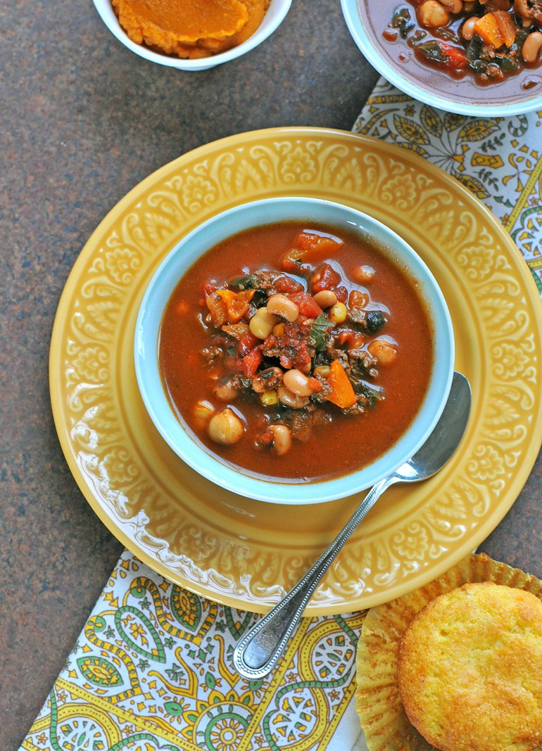 autumn harvest chili above