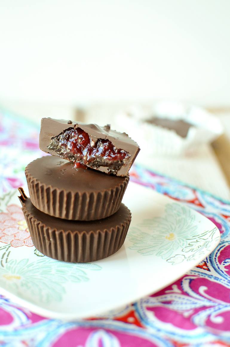 dark chocolate hemp butter cups stack