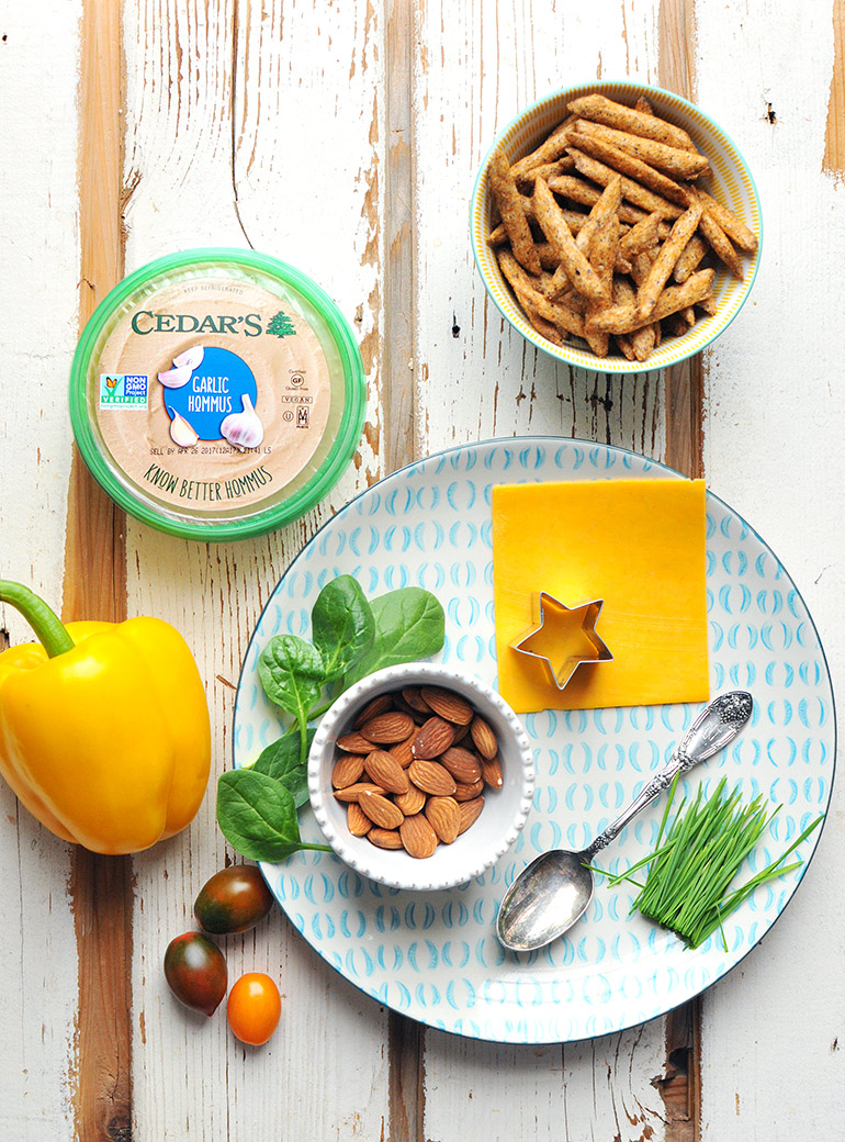 hommus snack plate ingredients