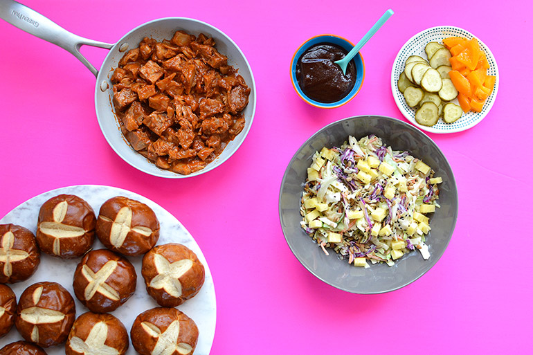 bbq jackfruit for sliders