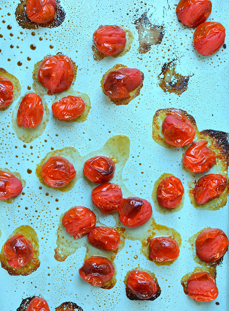 beautiful roasted grape tomatoes