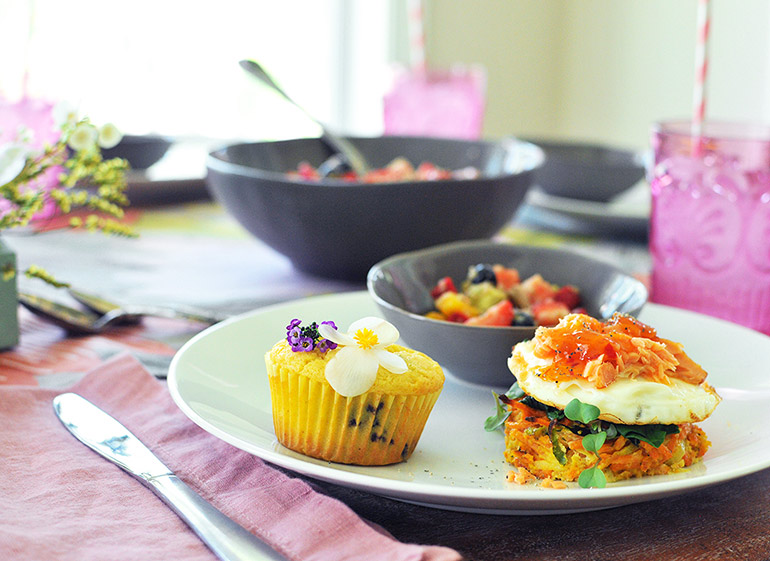 mother's day brunch with smoked salmon