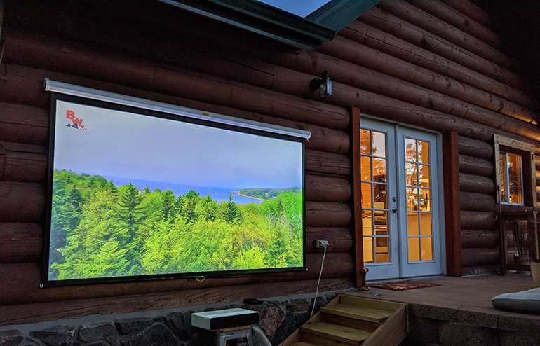 outdoor movie screen