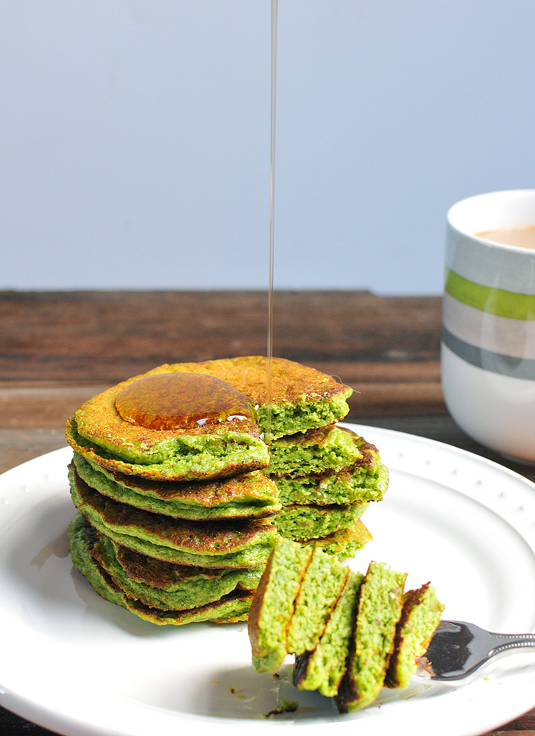 green smoothie pancakes