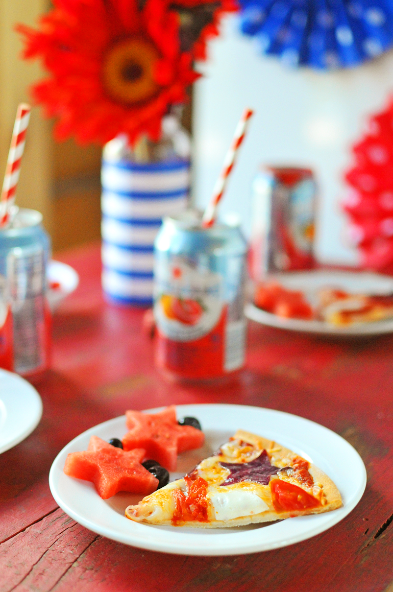 patriotic pizza perfect for 4th of July