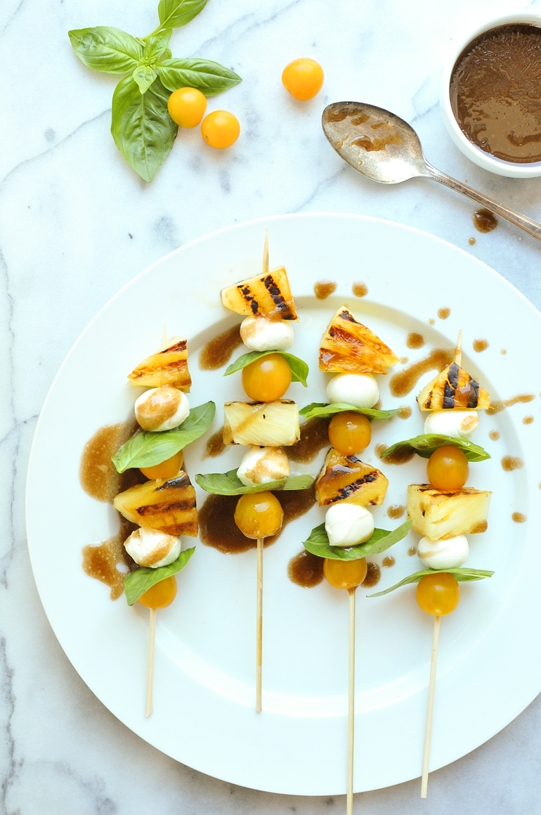 pineapple caprese skewers appetizer