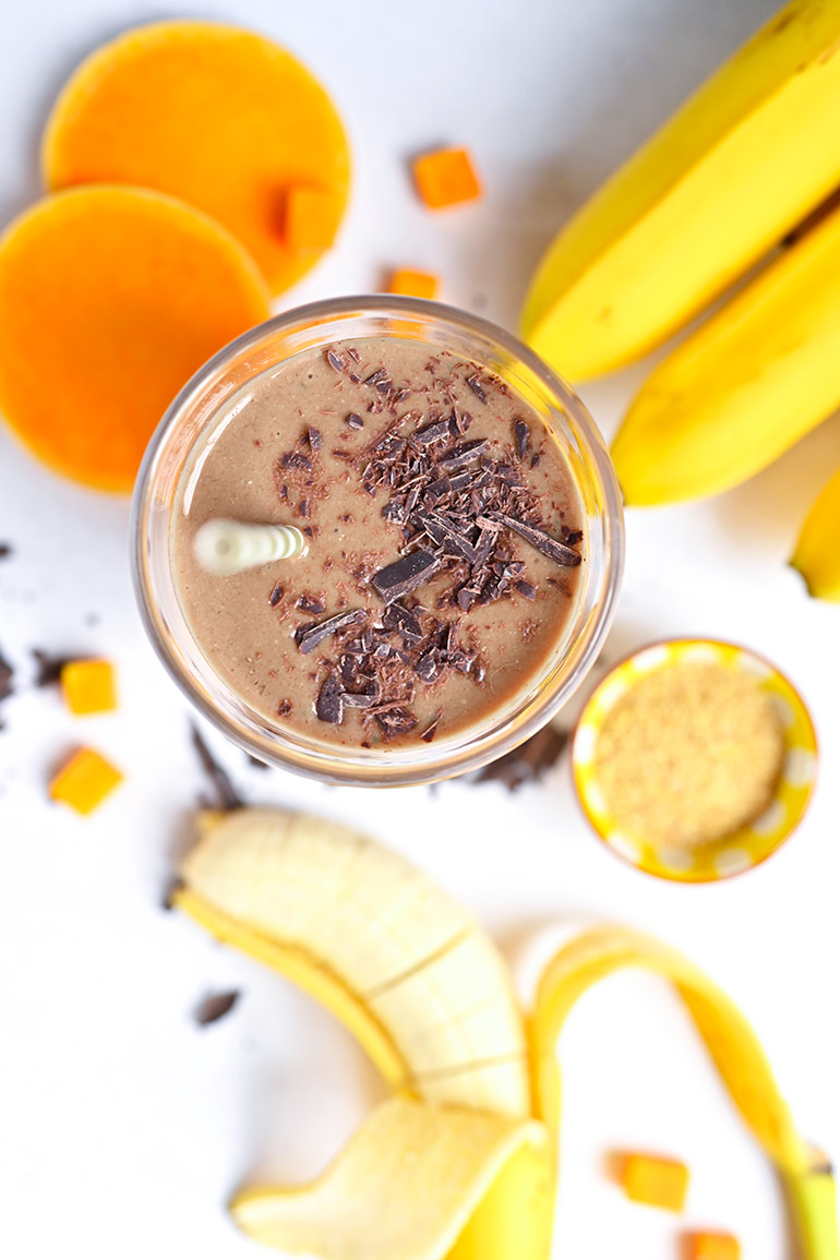 chocolate smoothie with Silk