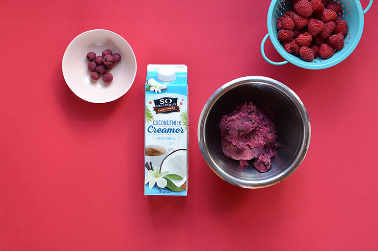 raspberry cookie dough bites