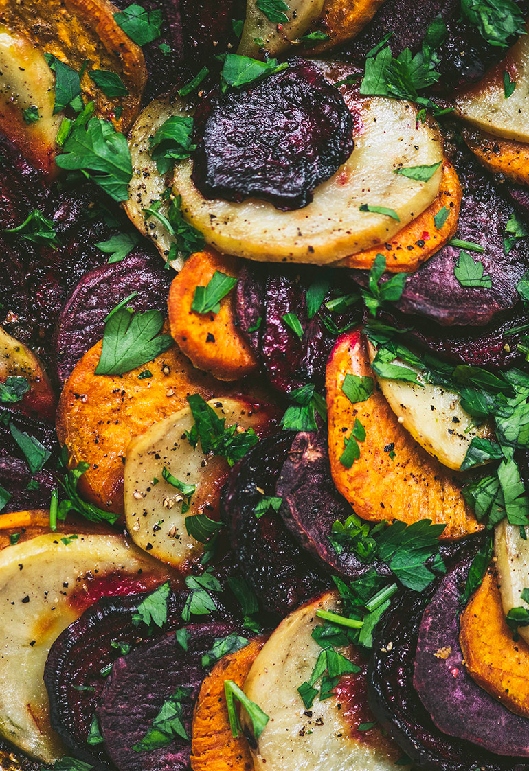 fall spiral veggie bake